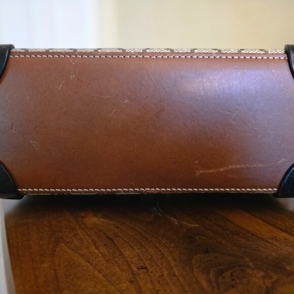 Rare GG Supreme Monogram Trunk Purse w/Bamboo Handle - Picture 2 of 8